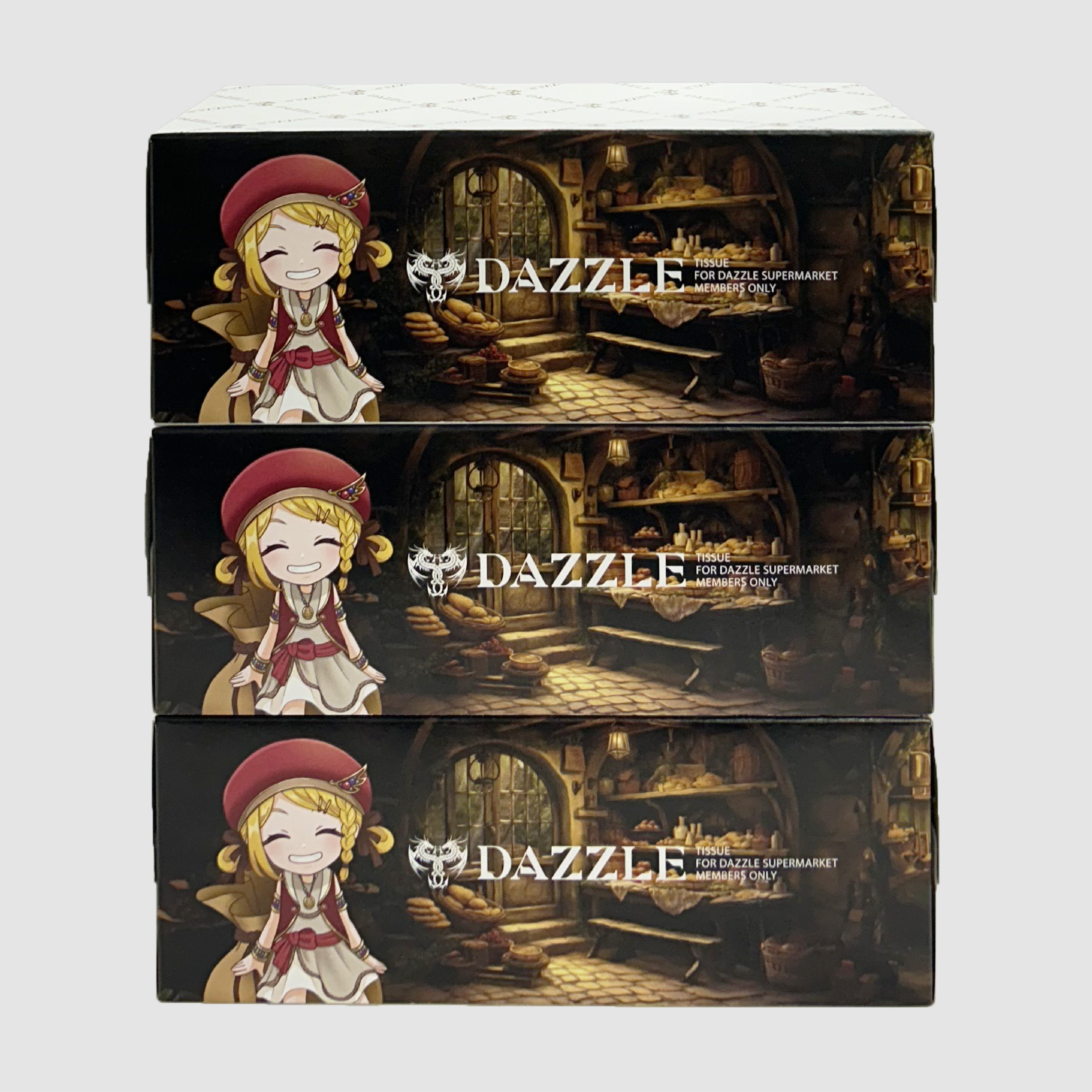 DAZZLE 保湿ティッシュ 3個組 | SUPERMARKET | Tatsuya Ueda Official