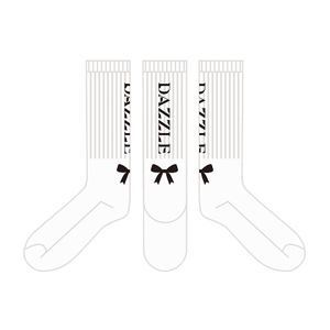 【数量限定】DAZZLE推し必見！バックリボンソックス